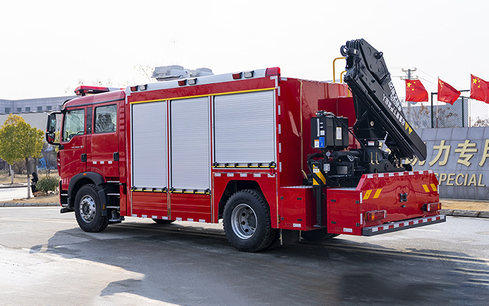 豪沃单桥抢险救援消防车
