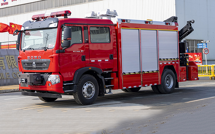 豪沃单桥抢险救援消防车