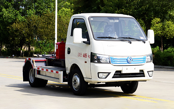 东风华神纯电车厢可卸式垃圾车