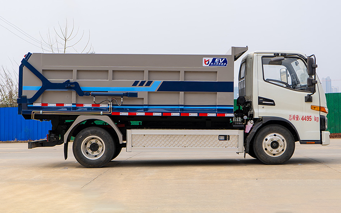 江淮帅铃纯电自卸式垃圾车