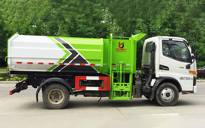 江淮V3自装卸式垃圾车 侧装