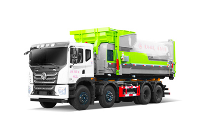 东风华神前四后八车厢可卸式垃圾车